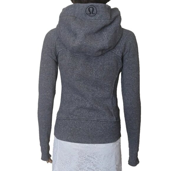 Lululemon Scuba Hoodie Light Cotton Fleece gray size 2 - Picture 6 of 7